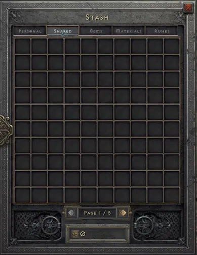New shared stash tabs in Diablo 2 Resurrected