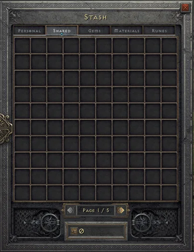 New shared stash tabs in Diablo 2 Resurrected