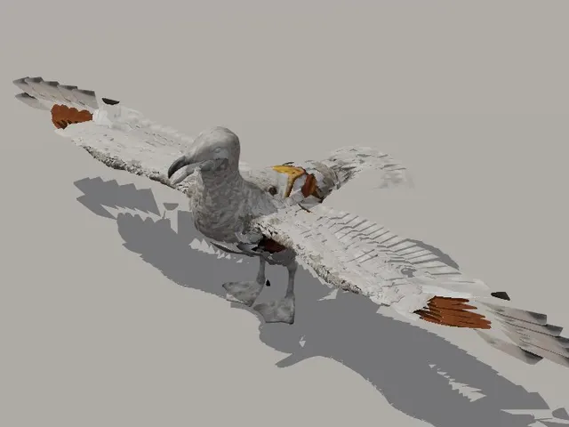 Unused HD seagull model from the Diablo 2 Resurrected game files