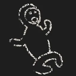 The Costdownkevin chalk doodle from the Diablo 2 Resurrected HD textures