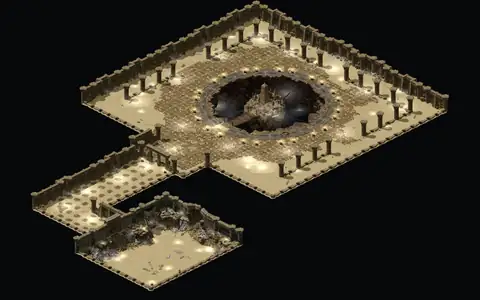 Duriel's Lair (Act 2 - Tomb, duriel), HD render