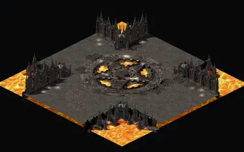 Chaos Sanctuary Center (Act 4 - Chaos Sanctuary, heart), HD render
